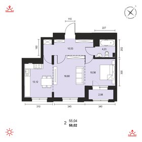 58,7 м², 2-комнатная квартира 5 500 000 ₽ - изображение 76