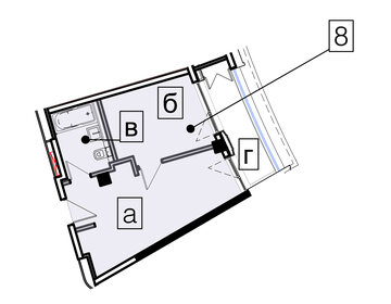 Квартира 37,6 м², 2-комнатные - изображение 1