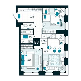 52,6 м², 2-комнатная квартира 3 850 000 ₽ - изображение 72