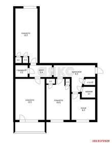 Квартира 63,1 м², 3-комнатная - изображение 4