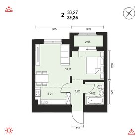 37,8 м², 1-комнатная квартира 5 900 000 ₽ - изображение 20