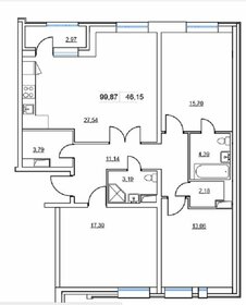Квартира 99,9 м², 3-комнатная - изображение 1
