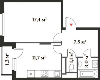 41,7 м², 1-комнатная квартира 11 217 283 ₽ - изображение 24