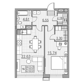 46 м², 1-комнатная квартира 9 150 000 ₽ - изображение 62