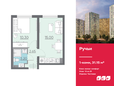 32 м², 1-комнатная квартира 5 450 000 ₽ - изображение 85