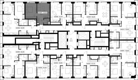 35,3 м², 1-комнатная квартира 16 023 270 ₽ - изображение 43