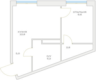 30,6 м², квартира-студия 6 490 000 ₽ - изображение 31