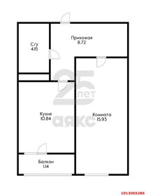 Квартира 40,4 м², 1-комнатная - изображение 1