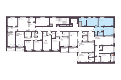 Квартира 62,3 м², 2-комнатная - изображение 2