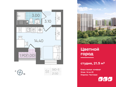 23,9 м², квартира-студия 3 900 000 ₽ - изображение 45