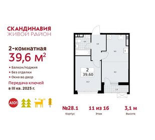 41,7 м², 2-комнатная квартира 11 747 165 ₽ - изображение 21