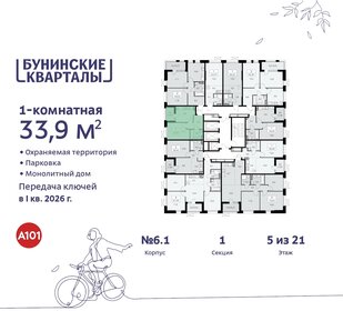 34 м², 1-комнатная квартира 10 656 875 ₽ - изображение 35