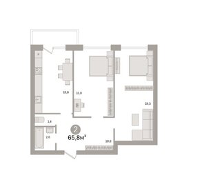 67 м², 2-комнатная квартира 4 750 000 ₽ - изображение 22