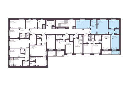 Квартира 82,9 м², 3-комнатная - изображение 2