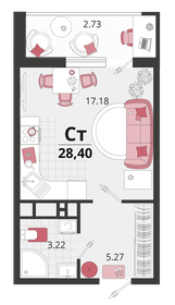 29 м², 1-комнатная квартира 3 500 000 ₽ - изображение 71