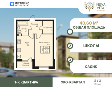 40,4 м², 1-комнатная квартира 4 646 000 ₽ - изображение 56