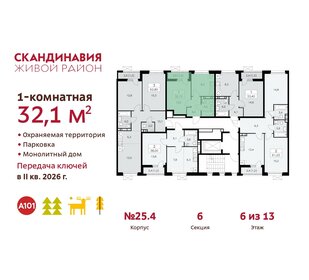 23,4 м², 1-комнатная квартира 7 500 000 ₽ - изображение 115