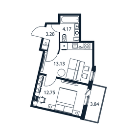 36 м², 1-комнатная квартира 5 050 000 ₽ - изображение 101