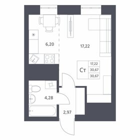 30 м², квартира-студия 4 350 000 ₽ - изображение 8