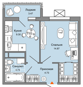 35 м², 1-комнатная квартира 3 133 752 ₽ - изображение 27