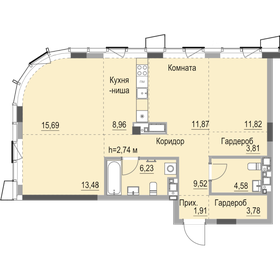 94,8 м², квартира-студия 14 580 000 ₽ - изображение 18