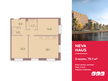 75,2 м², 2-комнатная квартира 28 500 000 ₽ - изображение 7