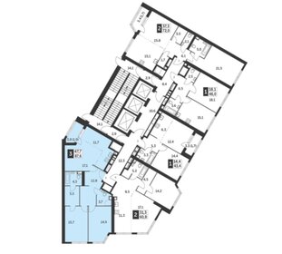 Квартира 87,6 м², 3-комнатная - изображение 2