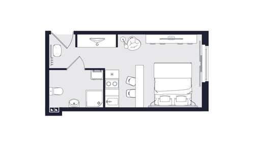 Квартира 29 м², студия - изображение 1