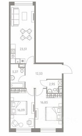 83,1 м², 3-комнатная квартира 32 132 126 ₽ - изображение 16