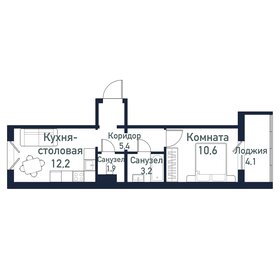 41,8 м², 2-комнатная квартира 4 075 500 ₽ - изображение 46