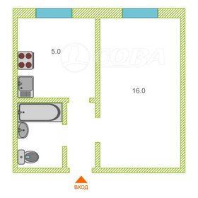 Квартира 26,5 м², 1-комнатная - изображение 5