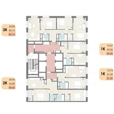 Квартира 58,6 м², 2-комнатная - изображение 3