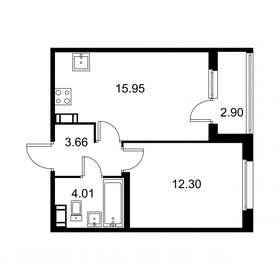 37,4 м², 1-комнатная квартира 5 829 720 ₽ - изображение 27