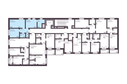 Квартира 62,3 м², 2-комнатная - изображение 2