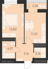 Квартира 38 м², 1-комнатная - изображение 1