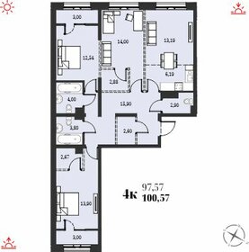 Квартира 100,6 м², 4-комнатная - изображение 1