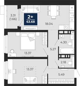 63,2 м², 2-комнатная квартира 7 780 000 ₽ - изображение 11