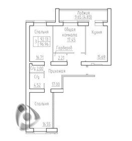 100,4 м², 3-комнатная квартира 11 500 000 ₽ - изображение 28