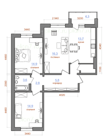 81,3 м², 3-комнатная квартира 9 837 300 ₽ - изображение 16