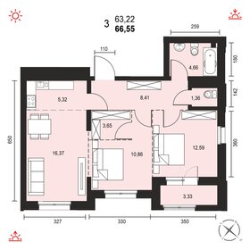 92,1 м², 3-комнатная квартира 11 200 000 ₽ - изображение 68