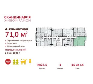 71,1 м², 4-комнатная квартира 19 068 876 ₽ - изображение 15