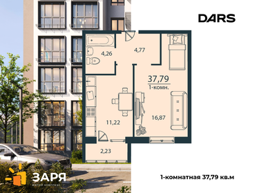 36,1 м², 1-комнатная квартира 2 780 000 ₽ - изображение 39