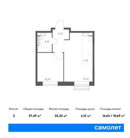 37,1 м², 1-комнатная квартира 8 500 000 ₽ - изображение 80