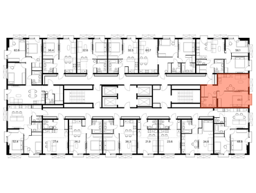 Квартира 44,1 м², 1-комнатная - изображение 2