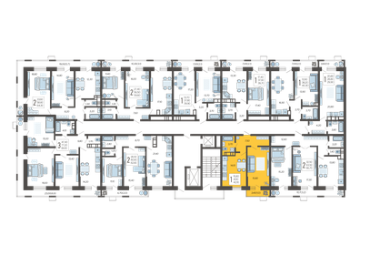 40,1 м², 1-комнатная квартира 8 500 000 ₽ - изображение 40