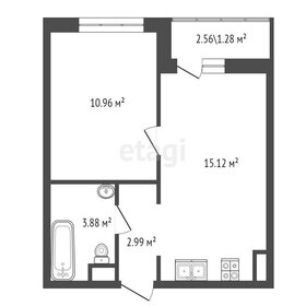 Квартира 34 м², 1-комнатная - изображение 3