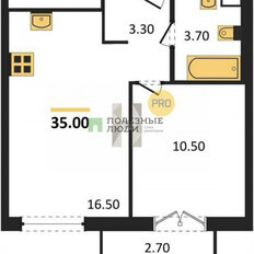 Квартира 35 м², 2-комнатная - изображение 2