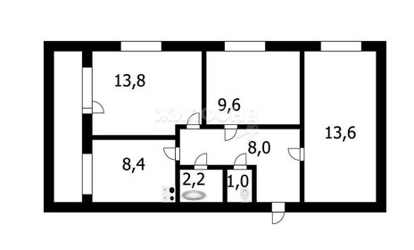 79,8 м², 4-комнатная квартира 2 500 000 ₽ - изображение 23