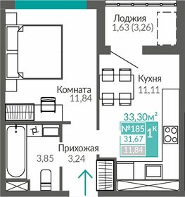 33,5 м², 1-комнатная квартира 5 173 000 ₽ - изображение 9