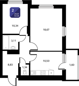 77 м², 3-комнатная квартира 5 400 000 ₽ - изображение 90